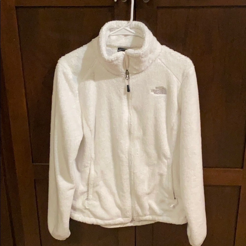 Size M The NorthFace zip up fuzzy sweatshirt